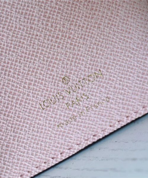 1:1 Replica Louis Vuitton Juliette Wallet Monogram Canvas Rose Ballerine Pink For Women, Women's Wallets 5.1in/13cm LV M80973