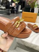 Louis Vuitton Jumbo Flatform Mule Brown For Women LV