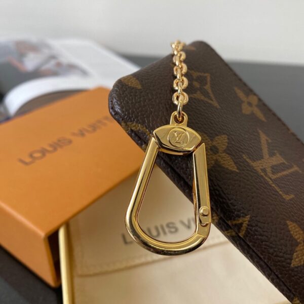 Louis Vuitton Key Pouch In Iconic Monogram Canvas Brown For Women, Women's Wallet 12cm LV M62650