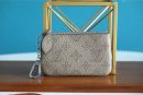 1:1 Replica Louis Vuitton Key Pouch Mahina Grey For Women, Women's Wallets 5.1in/13cm LV