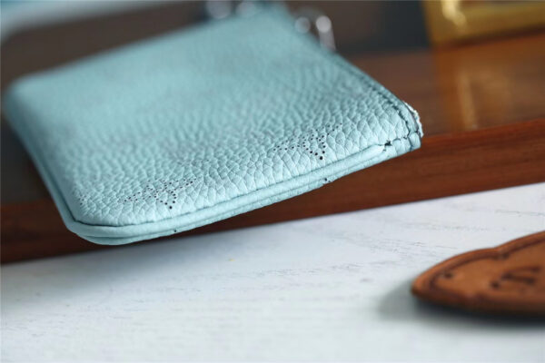 Louis Vuitton Key Pouch Mahina Light Blue For Women, Women's Wallets 5.1in/13cm LV