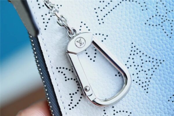 Louis Vuitton Key Pouch Mahina Magnolia Blue For Women, Women's Wallets 5.1in/13cm LV 
