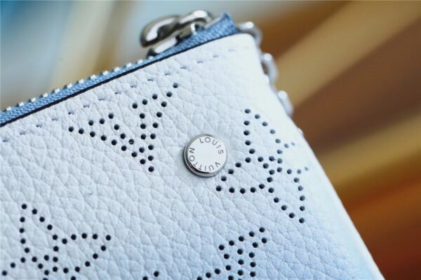 Louis Vuitton Key Pouch Mahina Magnolia Blue For Women, Women's Wallets 5.1in/13cm LV 