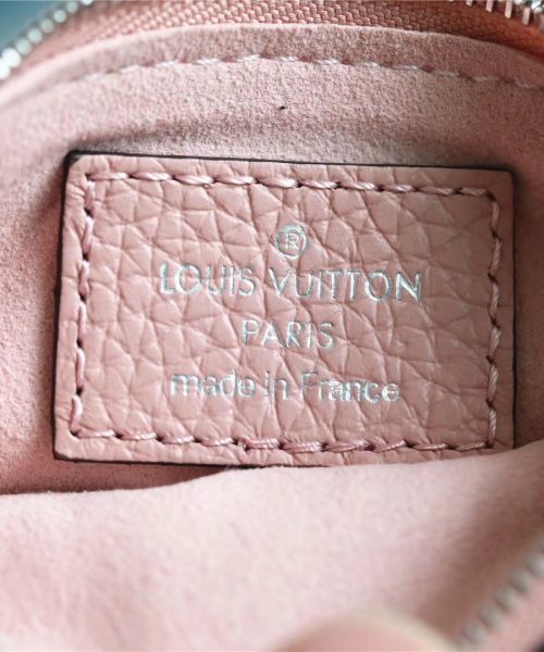 1:1 Replica Louis Vuitton Key Pouch Mahina Magnolia Pink For Women, Women's Wallets 5.1in/13cm LV M69508