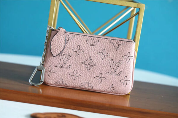 Louis Vuitton Key Pouch Mahina Magnolia Pink For Women, Women's Wallets 5.1in/13cm LV M69508