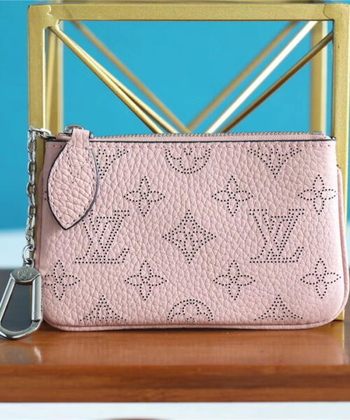 Louis Vuitton Key Pouch Mahina Magnolia Pink For Women, Women's Wallets 5.1in/13cm LV M69508