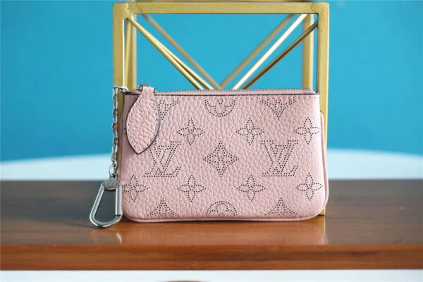 Louis Vuitton Key Pouch Mahina Magnolia Pink For Women, Women's Wallets 5.1in/13cm LV M69508