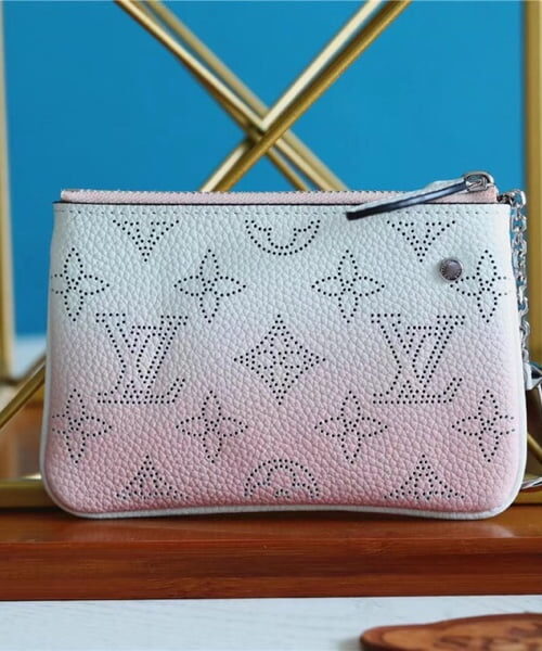 Louis Vuitton Key Pouch Mahina Magnolia Pink For Women, Women's Wallets 5.1in/13cm LV M69508