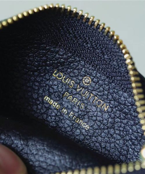 1:1 Replica Louis Vuitton Key Pouch Monogram Empreinte Black For Women, Women's Wallets 4.7in/12cm LV M80879