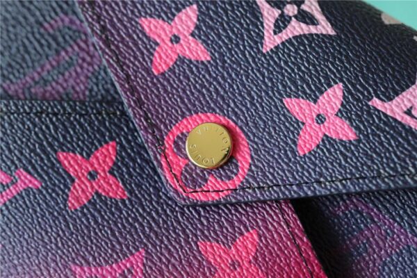 Louis Vuitton Kirigami Pochette Monogram Canvas Sunrise Pastel / Midnight Fuchsia / Sunset Khaki For Women, Women's Wallets 6.1in/15.5cm LV M81271
