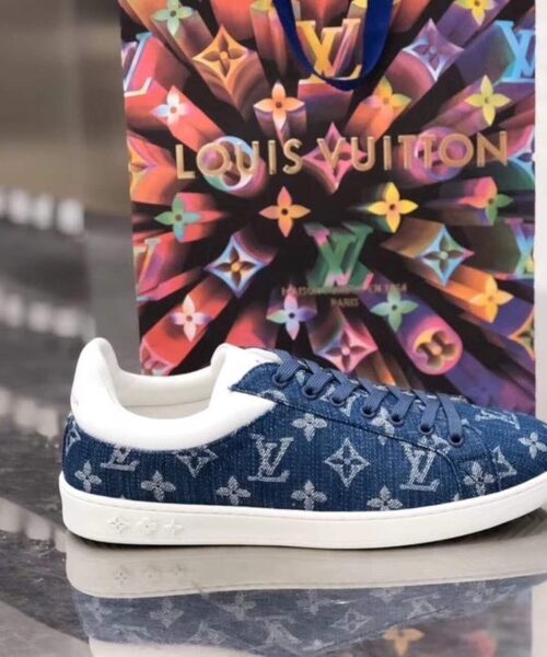 Louis Vuitton Luxembourg Sneaker Monogram Canvas Blue For Women LV