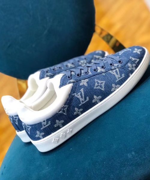 Louis Vuitton Luxembourg Sneaker Monogram Canvas Blue For Women LV