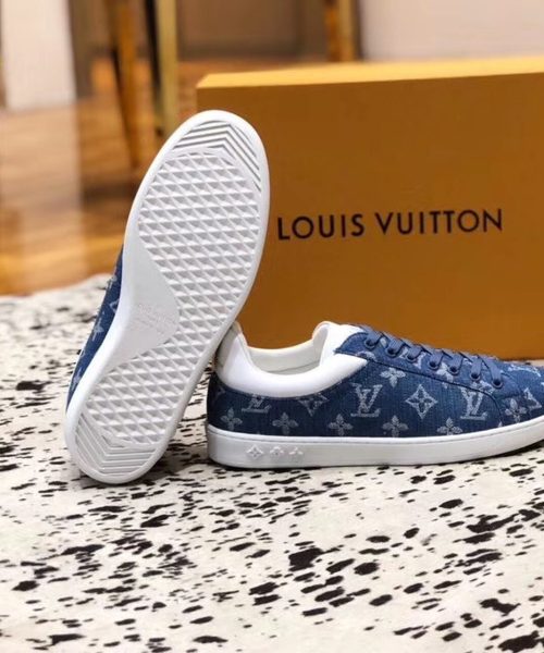 Louis Vuitton Luxembourg Sneaker Monogram Canvas Blue For Women LV