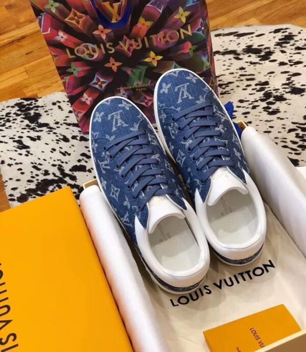 Louis Vuitton Luxembourg Sneaker Monogram Canvas Blue For Women LV