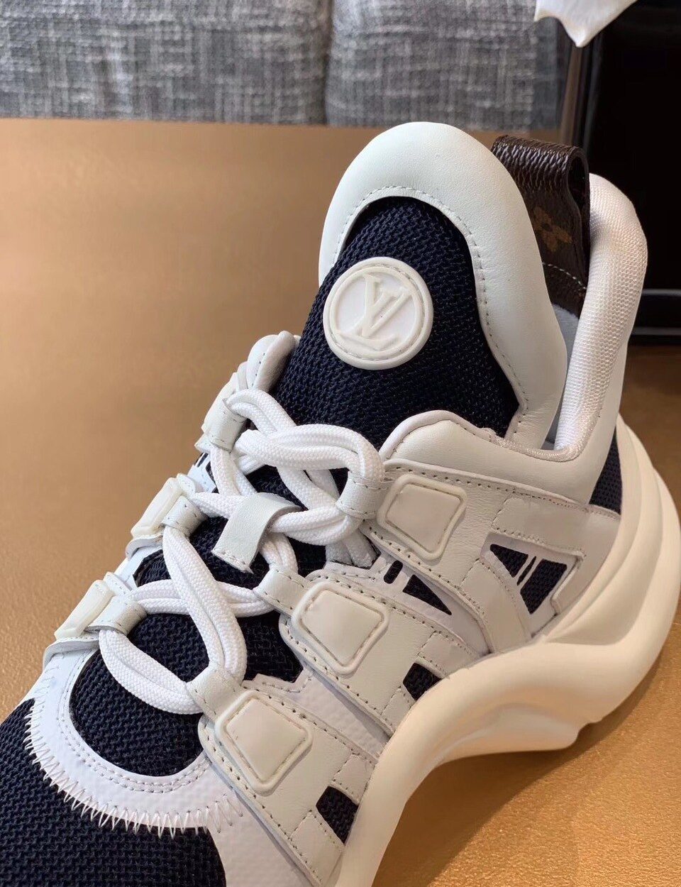 Louis Vuitton LV Archlight Sneaker Mix Of Materials Navy Blue For Women LV