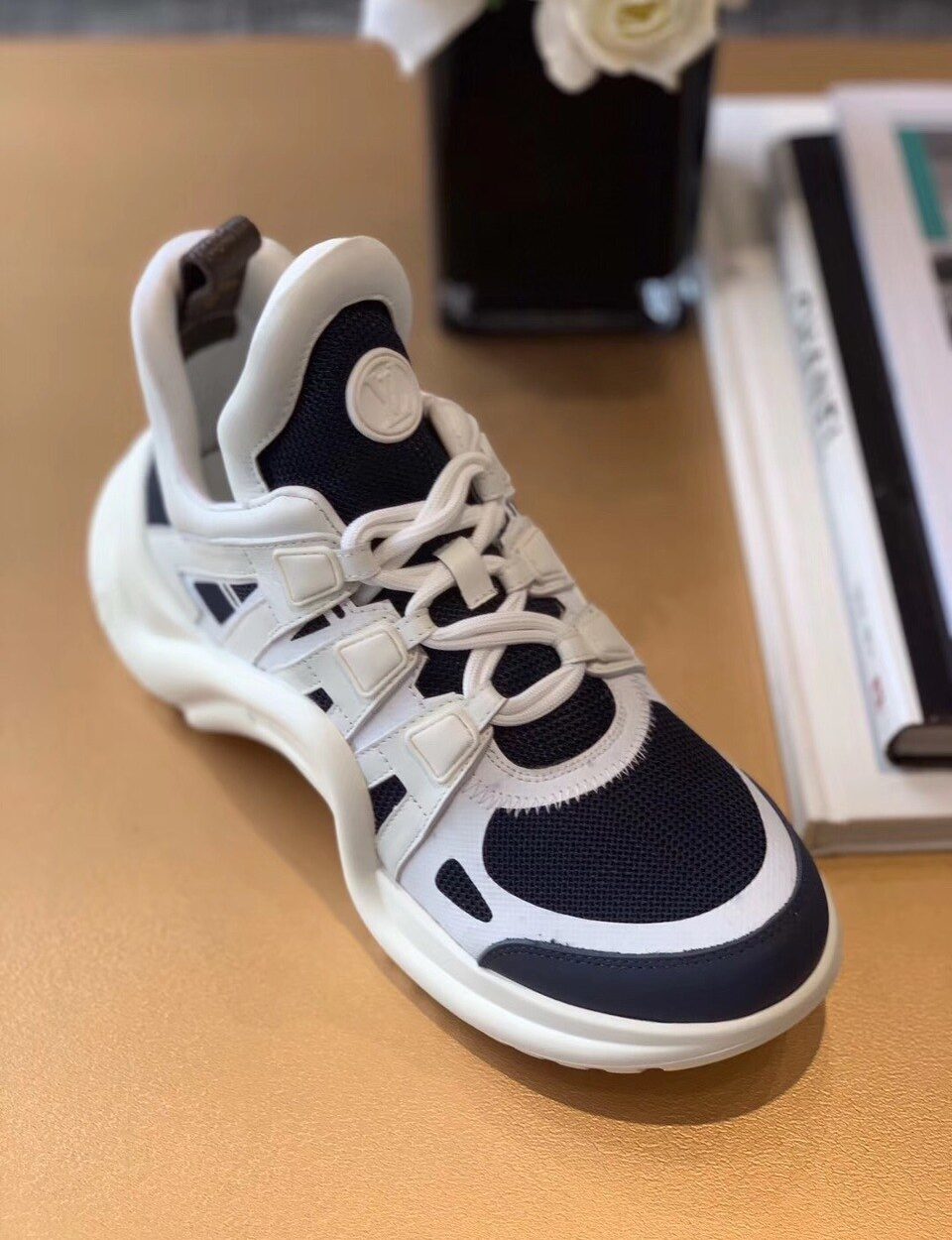 Louis Vuitton LV Archlight Sneaker Mix Of Materials Navy Blue For Women LV