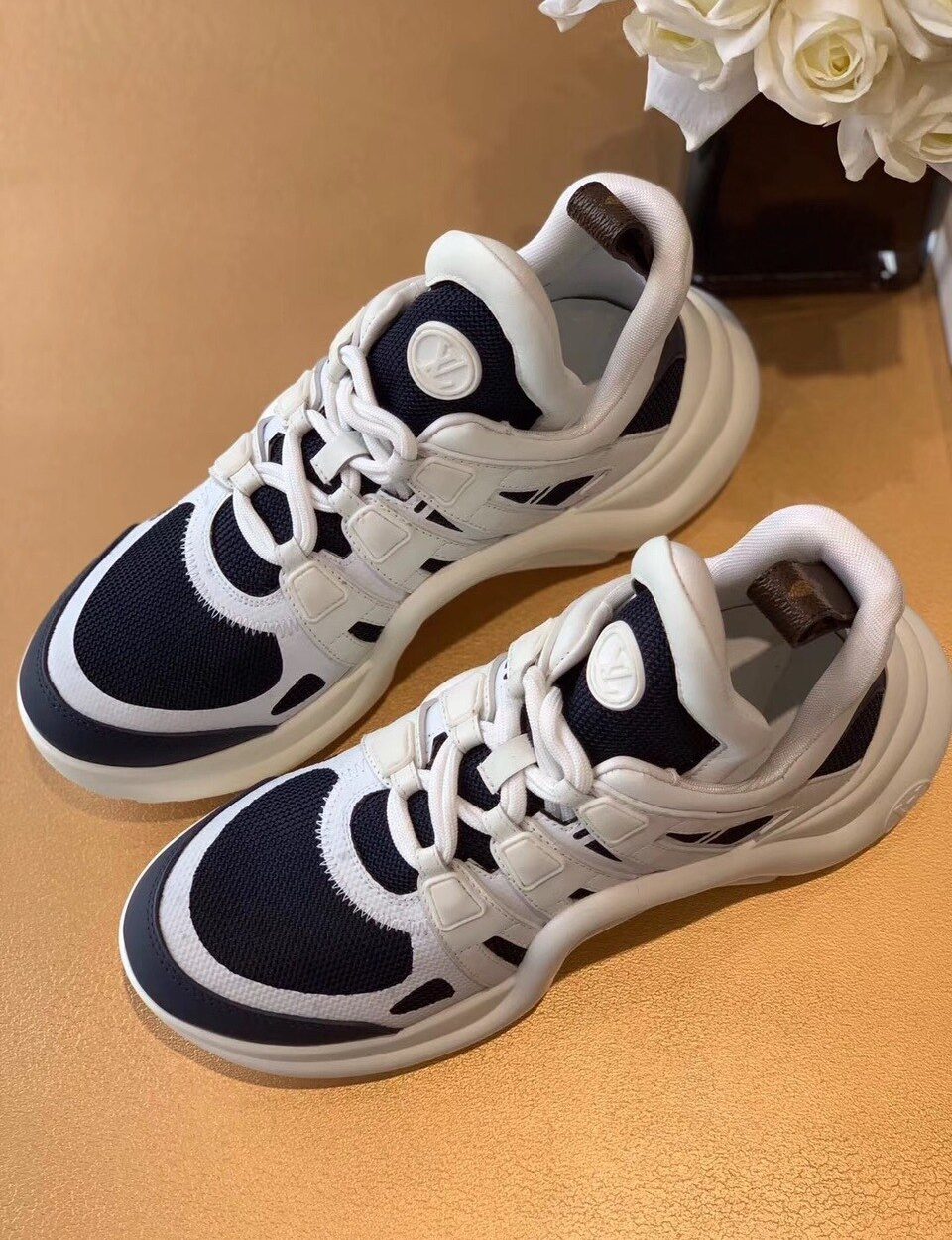 Louis Vuitton LV Archlight Sneaker Mix Of Materials Navy Blue For Women LV
