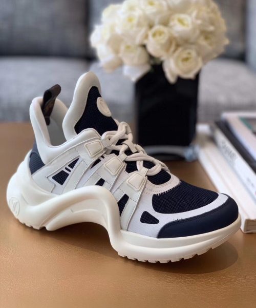 Louis Vuitton LV Archlight Sneaker Mix Of Materials Navy Blue For Women LV