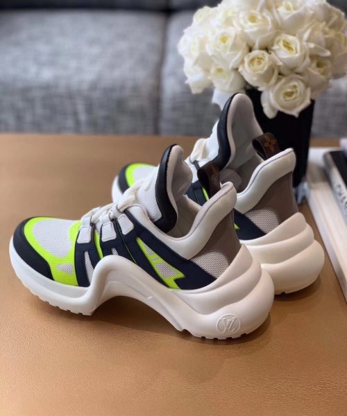 Louis Vuitton LV Archlight Sneaker Patent Monogram Material Black/White For Women LV