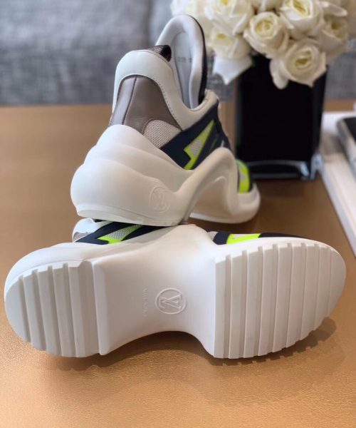 Louis Vuitton LV Archlight Sneaker Patent Monogram Material Black/White For Women LV