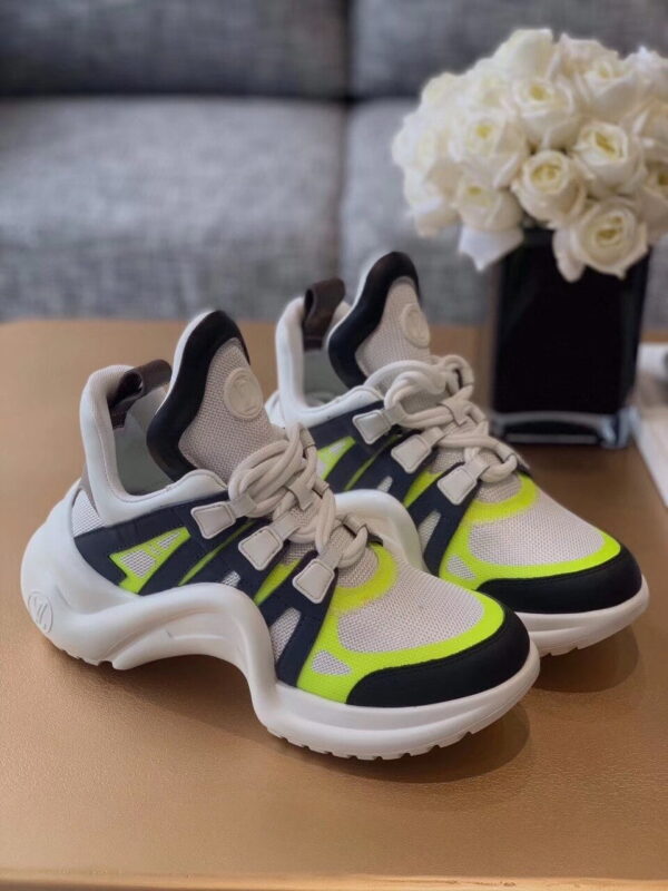 Louis Vuitton LV Archlight Sneaker Patent Monogram Material Black/White For Women LV