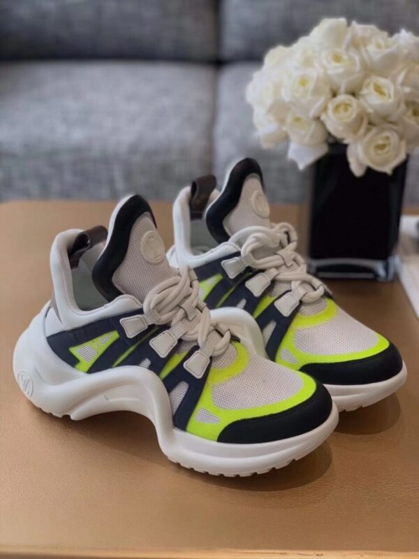 Louis Vuitton LV Archlight Sneaker Patent Monogram Material Black/White For Women LV