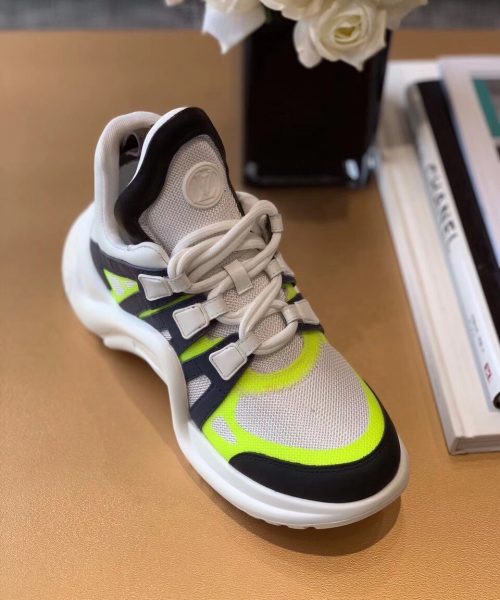 Louis Vuitton LV Archlight Sneaker Patent Monogram Material Black/White For Women LV