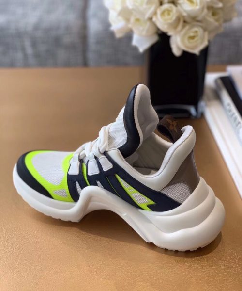 Louis Vuitton LV Archlight Sneaker Patent Monogram Material Black/White For Women LV