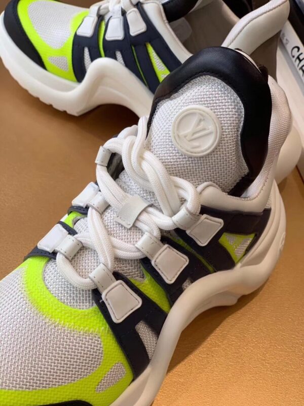 Louis Vuitton LV Archlight Sneaker Patent Monogram Material Black/White For Women LV