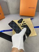 1:1 Replica Louis Vuitton LV Beaded Reversible Belt Damier Eclipse, LV Women Belt