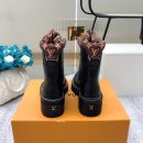Louis Vuitton LV Beaubourg Ankle Boot Black For Women LV 1A94N6