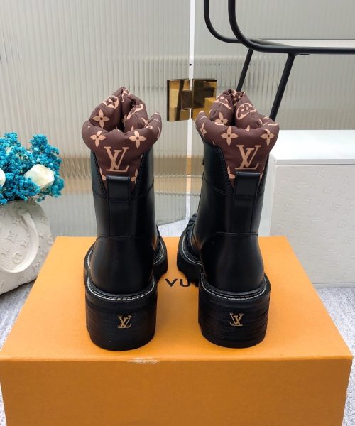 Louis Vuitton LV Beaubourg Ankle Boot Black For Women LV 1A94N6