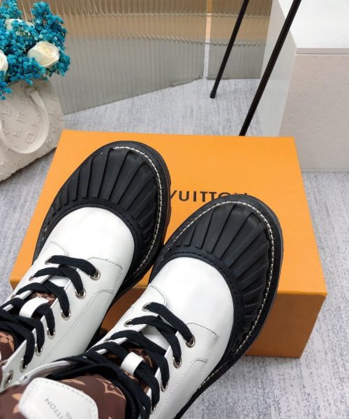 Louis Vuitton LV Beaubourg Ankle Boot White For Women LV