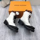 Louis Vuitton LV Beaubourg Ankle Boot White For Women LV