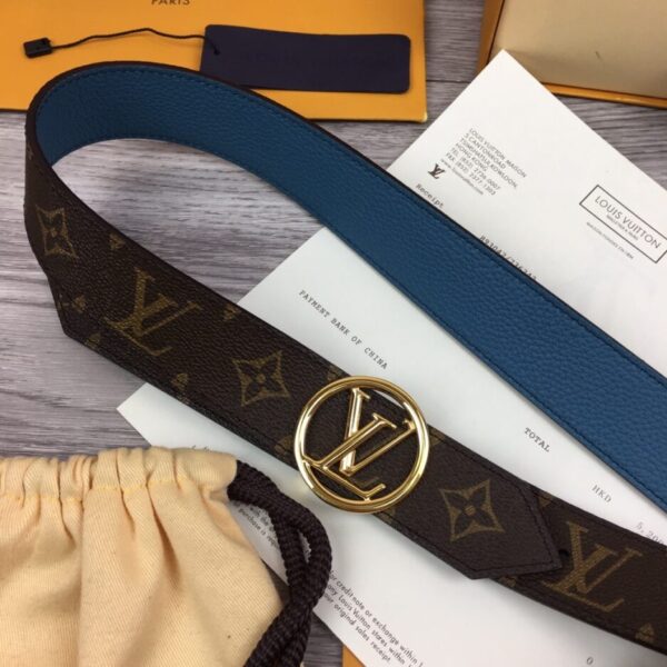 1:1 Replica Louis Vuitton LV Circle Reversible Belt Monogram Canvas, LV Women Belt