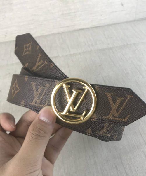 1:1 Replica Louis Vuitton LV Circle Reversible Belt Monogram Canvas, LV Women Belt M0564U