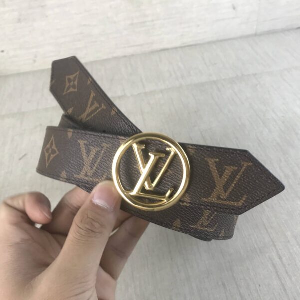1:1 Replica Louis Vuitton LV Circle Reversible Belt Monogram Canvas, LV Women Belt M0564U