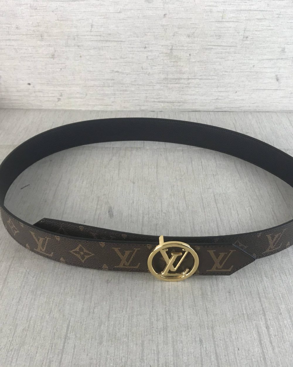 1:1 Replica Louis Vuitton LV Circle Reversible Belt Monogram Canvas, LV Women Belt M0564U
