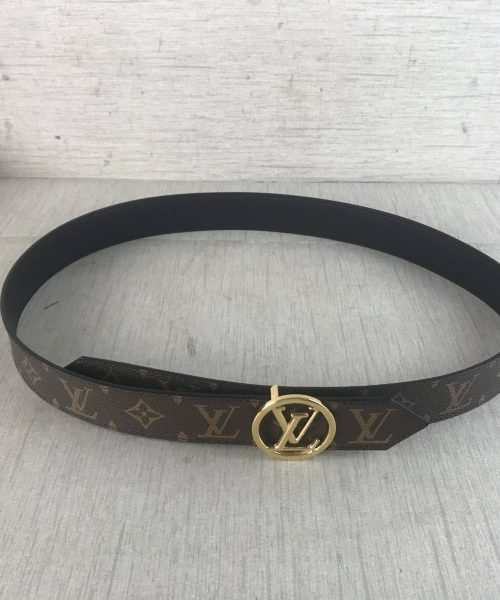 1:1 Replica Louis Vuitton LV Circle Reversible Belt Monogram Canvas, LV Women Belt M0564U