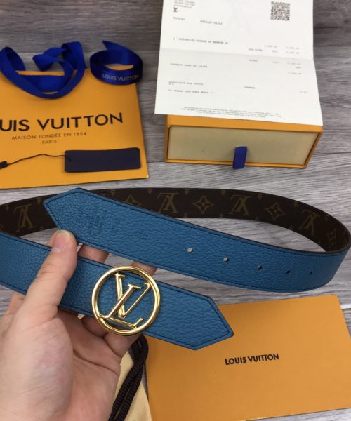 1:1 Replica Louis Vuitton LV Circle Reversible Belt Monogram Canvas, LV Women Belt