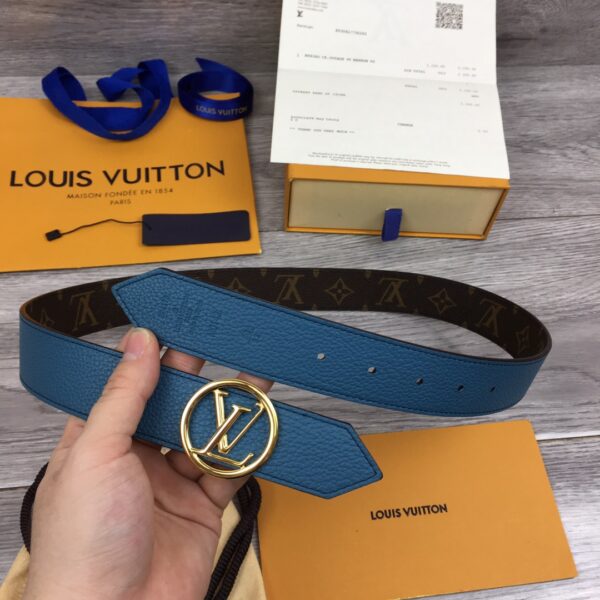 1:1 Replica Louis Vuitton LV Circle Reversible Belt Monogram Canvas, LV Women Belt