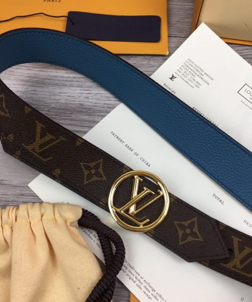 1:1 Replica Louis Vuitton LV Circle Reversible Belt Monogram Canvas, LV Women Belt