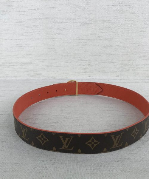1:1 Replica Louis Vuitton LV Circle Reversible Monogram Canvas, LV Women Belt M9936V