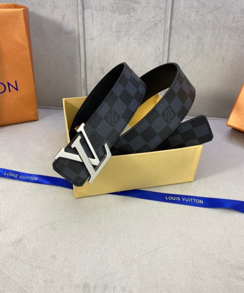 1:1 Replica Louis Vuitton LV Diamond Reversible Belt Damier Graphite, LV Women Belt M0366V