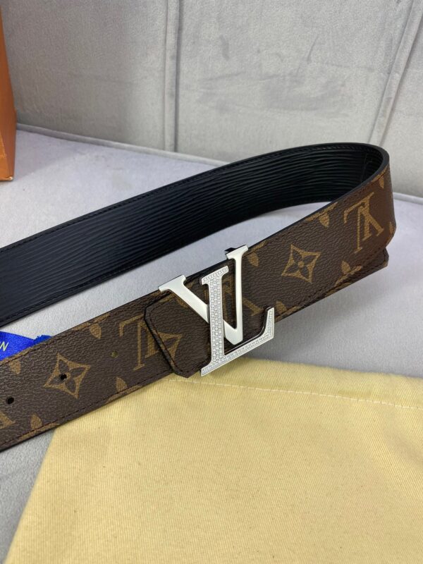 1:1 Replica Louis Vuitton LV Diamond Reversible Belt Monogram Canvas, LV Women Belt