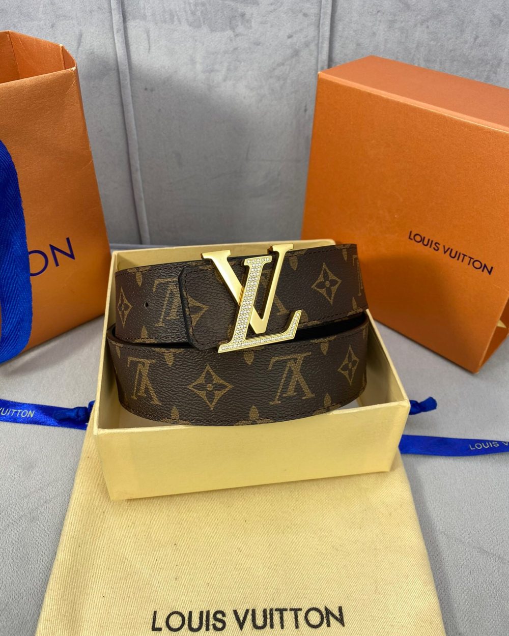 1:1 Replica Louis Vuitton LV Diamond Reversible Belt Monogram Canvas, LV Women Belt