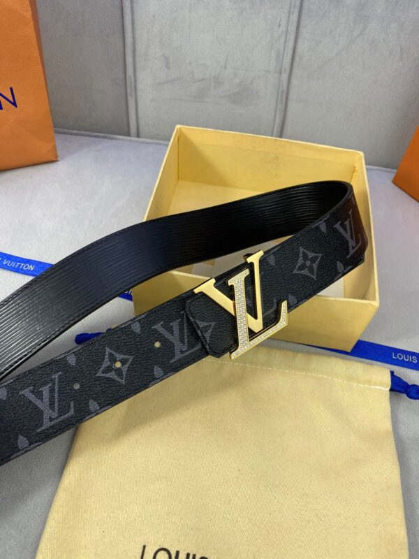 1:1 Replica Louis Vuitton LV Diamond Reversible Belt Monogram Canvas, LV Women Belt