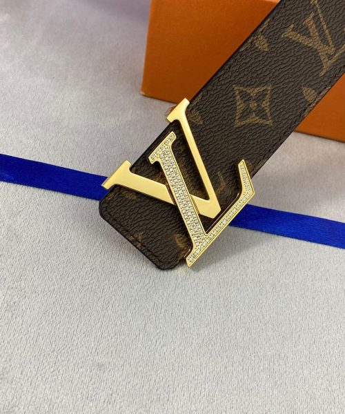 1:1 Replica Louis Vuitton LV Diamond Reversible Belt Monogram Canvas, LV Women Belt