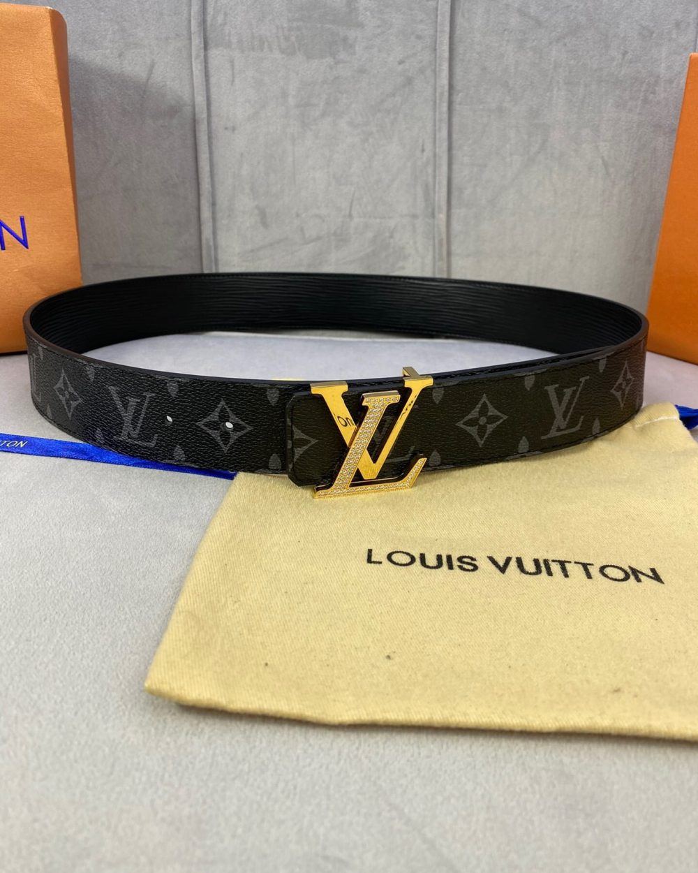 1:1 Replica Louis Vuitton LV Diamond Reversible Belt Monogram Canvas, LV Women Belt
