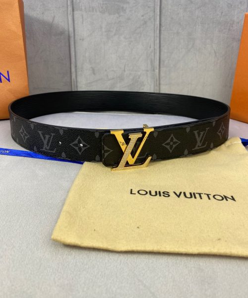 1:1 Replica Louis Vuitton LV Diamond Reversible Belt Monogram Canvas, LV Women Belt